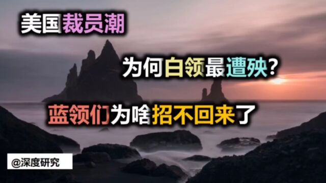 美国最新裁员潮:为何白领最遭殃?蓝领却招不回了?