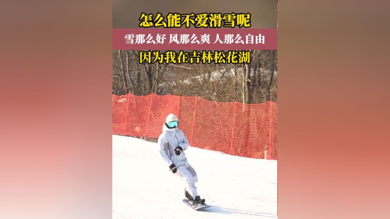 这样的雪,这样的冬天,这样自由的滑雪,如何能不爱呢?