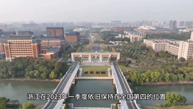 2023年一季度浙江各地GDP表现,杭州总量第一,衢州增速最佳