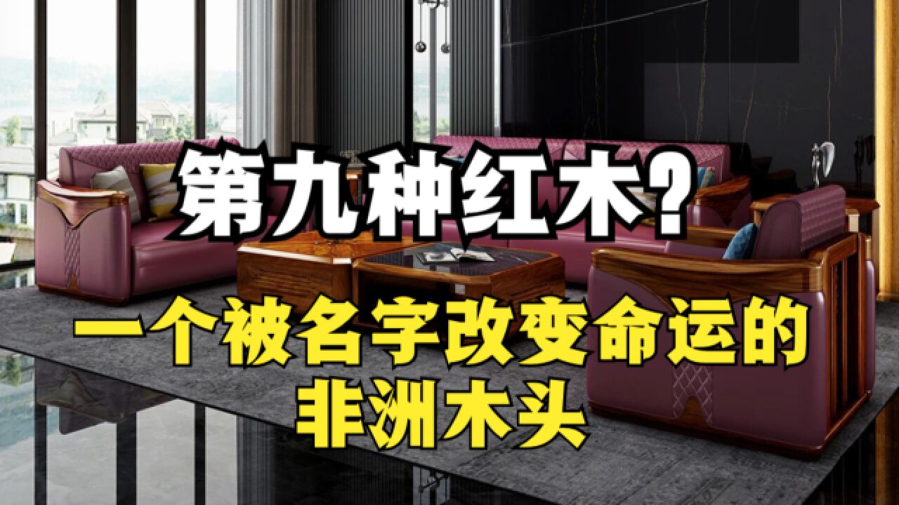 第九种红木?一个名字改变命运的非洲木材!如今高档家具的代名词