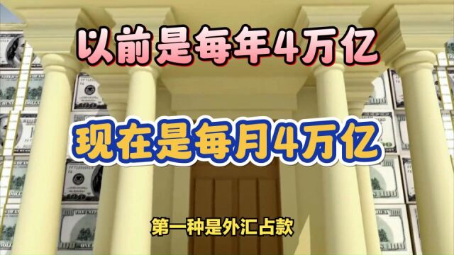 以前是每年4万亿,现在是每月4万亿,货币增发的漫天大水正在袭来