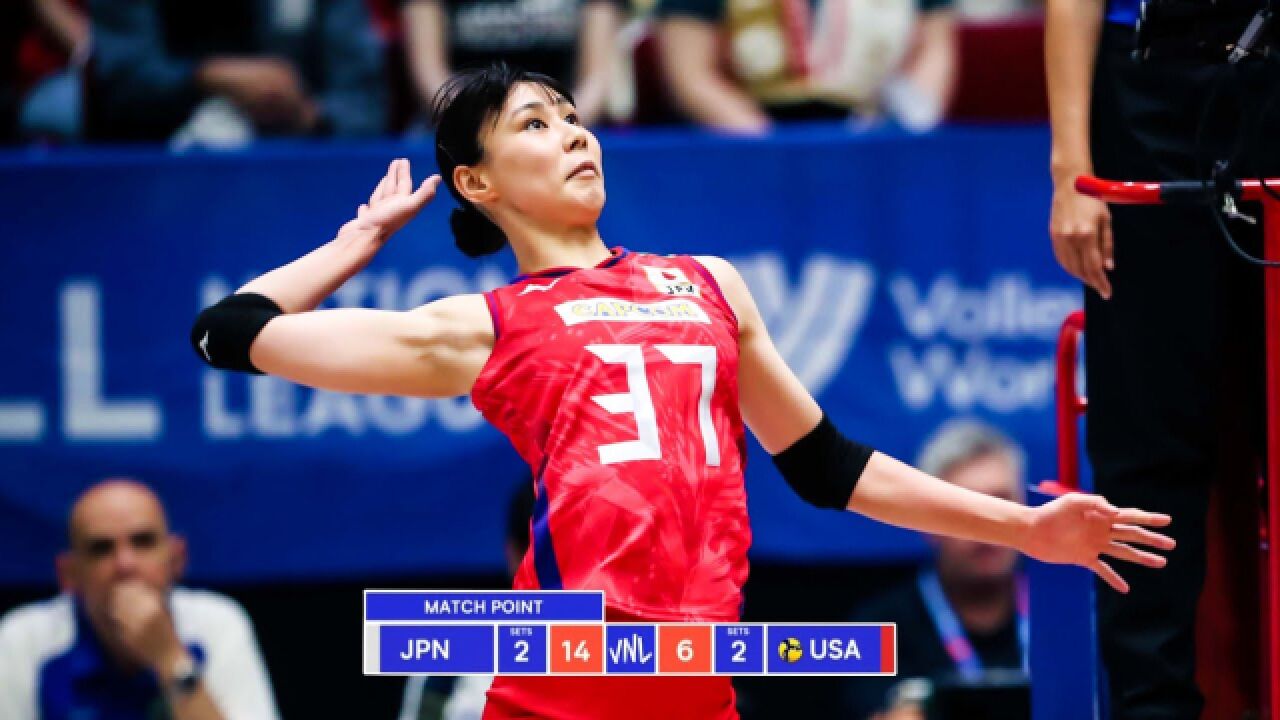 和田由纪子!02年身高174的Wada Yukiko,五局32分擒获美国!