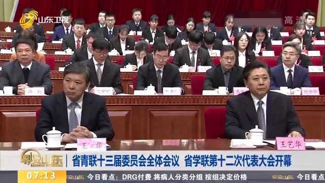 山东省青联第十三届委员会全体会议 省学联第十二次代表大会开幕