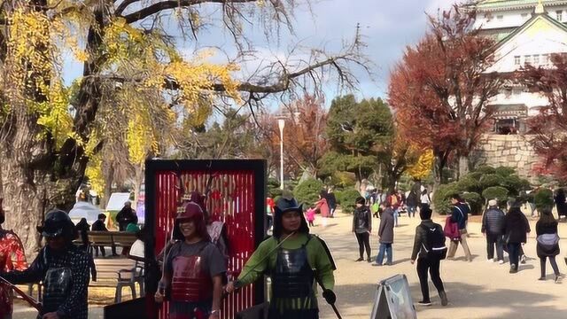 日本大阪 天守阁 风景如画 值得花一天时间去享受的风景胜地