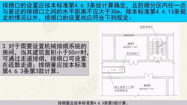 消防工程师防排烟系统上排烟口的设置要求,3科每年考5分,收藏