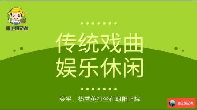 听戏唱戏回龙传,栾平,杨秀英打坐在朝阳正院