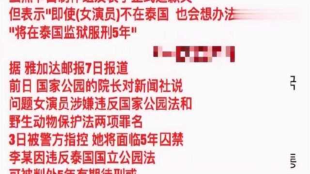 韩女演员李烈音在泰国捕食蛤蜊,或将面临五年监禁