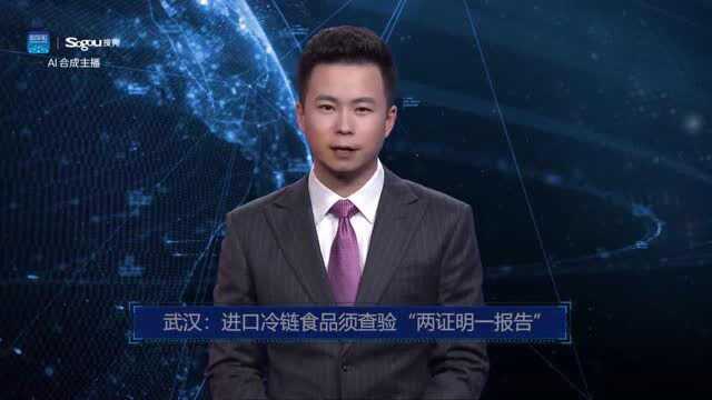 AI合成主播丨武汉:进口冷链食品须查验“两证明一报告”