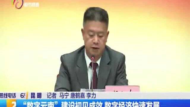 “数字云南”建设初见成效 数字经济快速发展