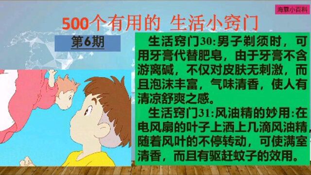 海霖小百科:五百个超级有用的生活小窍门分享3035