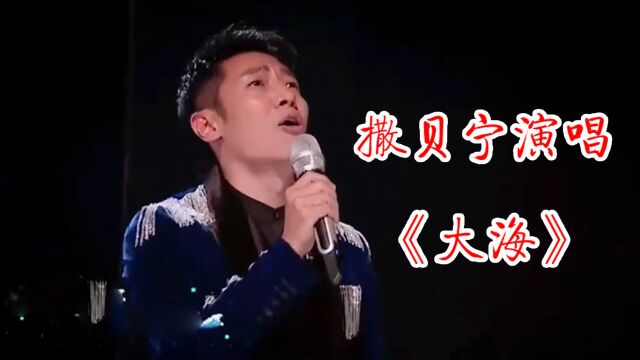 撒贝宁演唱《大海》,高音一出神似原唱,真是被主持耽误的歌手!