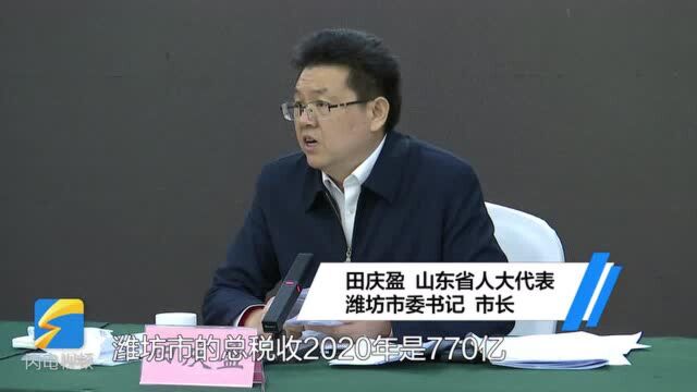 聚焦2021山东两会|潍坊市委书记、市长田庆盈:三组数字说明潍坊经济高质量发展