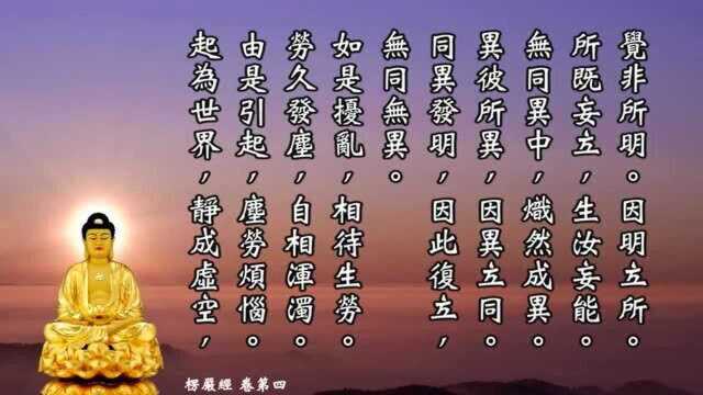 《大佛顶如来密因修证了义诸菩萨万行首楞严经》卷四〔慧平法师诵〕