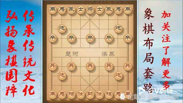 象棋邪门布局,双杯献酒,了解邪门布局,以防上套