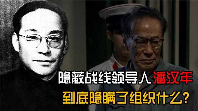 隐蔽战线领导人潘汉年,到底隐瞒了什么,为何1955年被秘密逮捕?