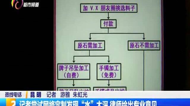 记者尝试网络定制发现“水”太深,律师给出专业意见