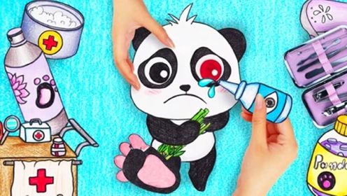 #童趣一夏# 定格动画：熊猫宝宝怎么了？连手里的竹子都变得不香了