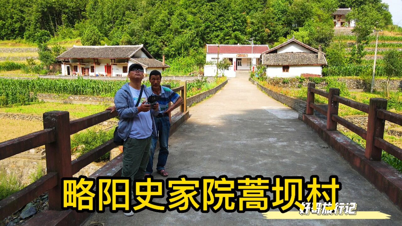 航拍秦岭:略阳史家院蒿坝村,山大沟深,植被丰茂