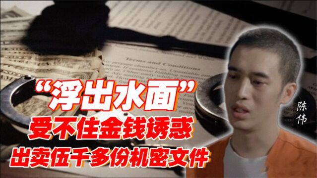 大叛徒陈伟,盗取国家机密文件5500多份,如今下场大快人心!