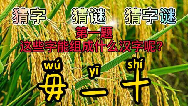 毋一十,组一字,是什么汉字?这个字查字典能查出来吗?很简单的