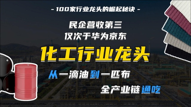 靠纺织起家的恒力集团,如何打通全产业链,成为化工龙头?【企知道】