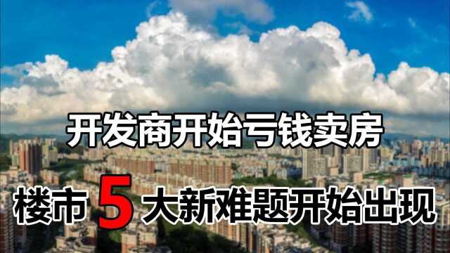 开发商开始“赔钱”卖房,刚需到底是赚是亏?或将面临5大新难题