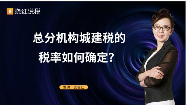 总分机构城建税的税率如何确定?