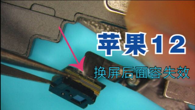 苹果12客户换屏导致面容解锁失效 移植加密芯片完美修复