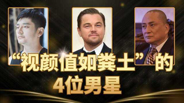 “视颜值如粪土”的4位男明星,最后一位11年前的长相帅过王源?