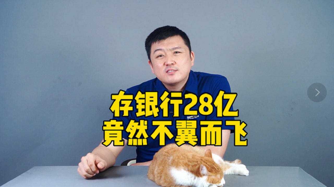 存银行28亿,竟然不翼而飞!