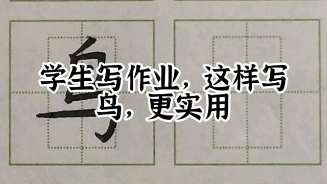 小学生这样写生字,鸟,更实用