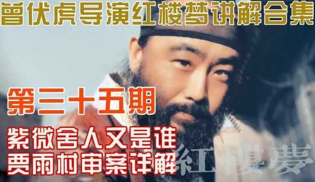 『三十五』紫微舍人是谁 贾雨村审案子详解丨曾伏虎导演讲红楼梦