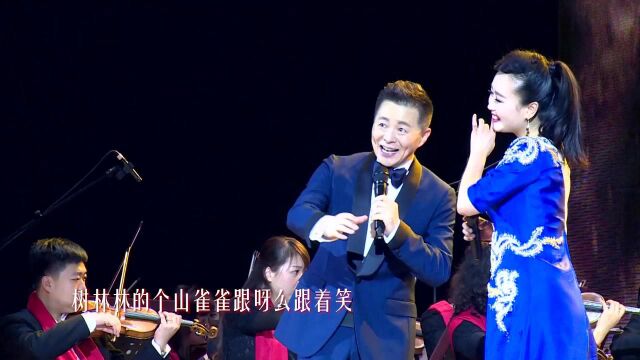 黄土情歌《黄河里划桨船对船》演唱:王宏伟/王园