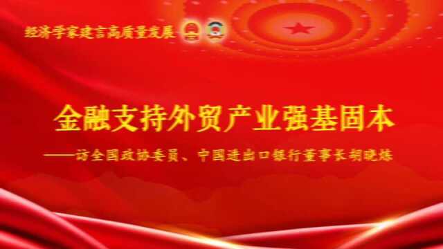 经济学家建言高质量发展丨胡晓炼:金融支持外贸产业强基固本