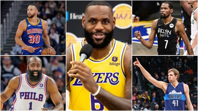 NBA近10年最佳阵容出炉!詹杜库无悬念入选,德克力压字母哥入围