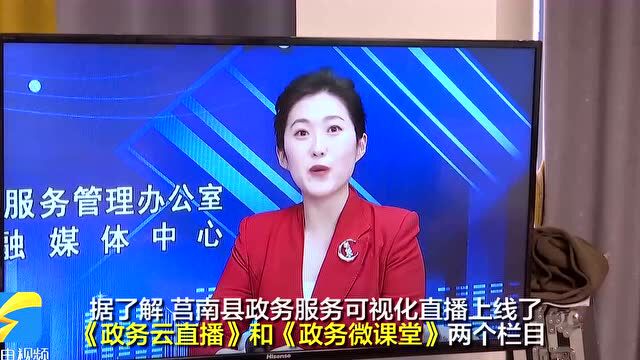 莒南县启动政务服务可视化直播 为企业和市民权威解读最新政策、解答高频问题