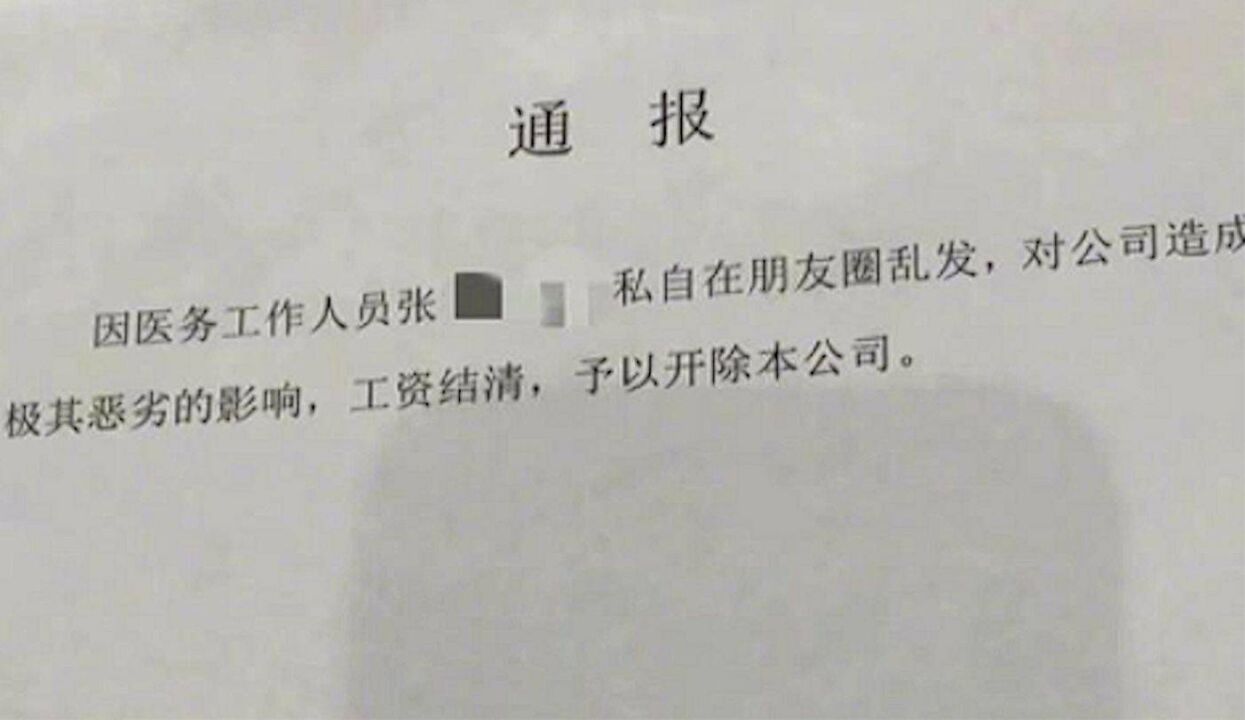 羡慕按时发工资遭开除女子:绝不认可被指专业水平不达标