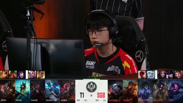 速看2022MSI亚洲区T1 vs SGB集锦DAY1