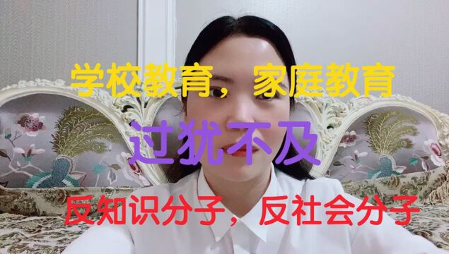 学校教育,家庭教育,过犹不及