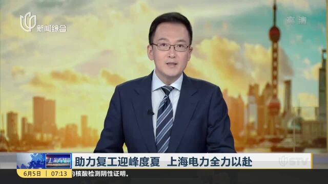 助力复工迎峰度夏 上海电力全力以赴