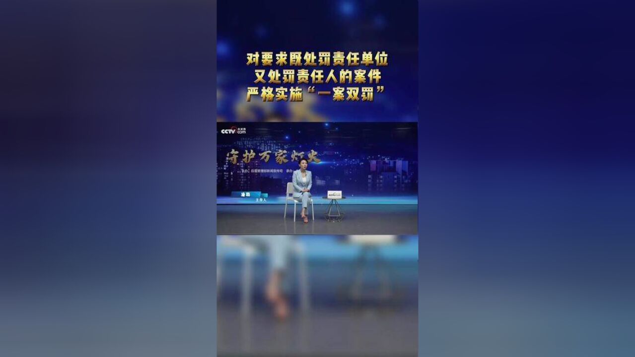 守护万家灯火 苏斌:多种违法行为一案双罚