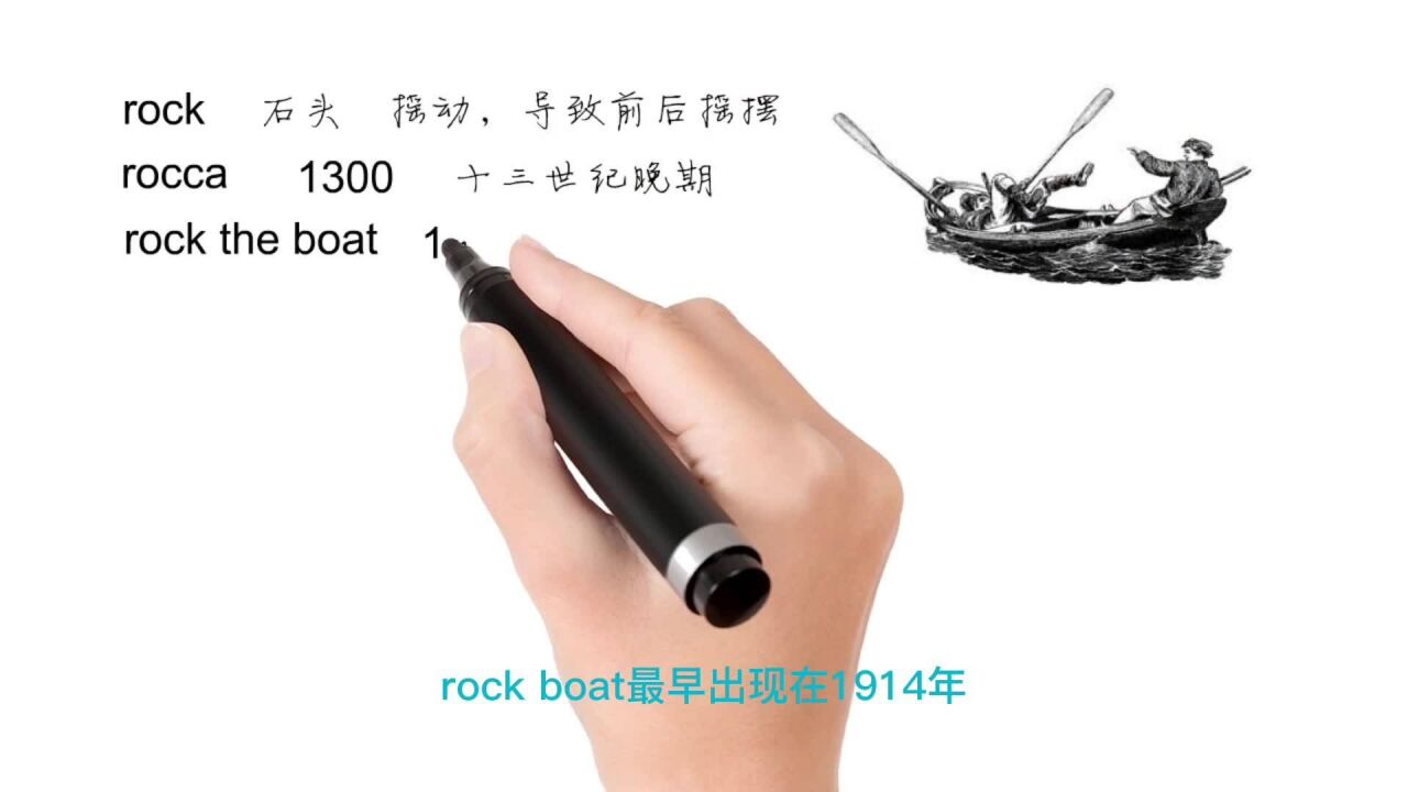 英语思维解密,为什么rock the boat指扰乱稳定的局面,轻松学英语