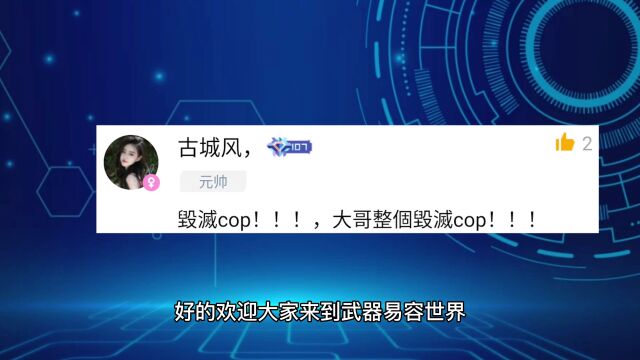 武器易容世界:应粉丝要求,打造全网首款毁灭–COP!