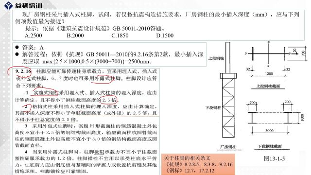 注册结构工程师钢结构重难点解析——柱脚