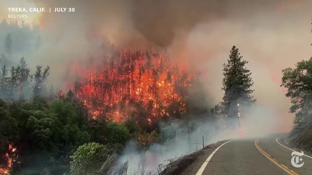 美国北加州的山火