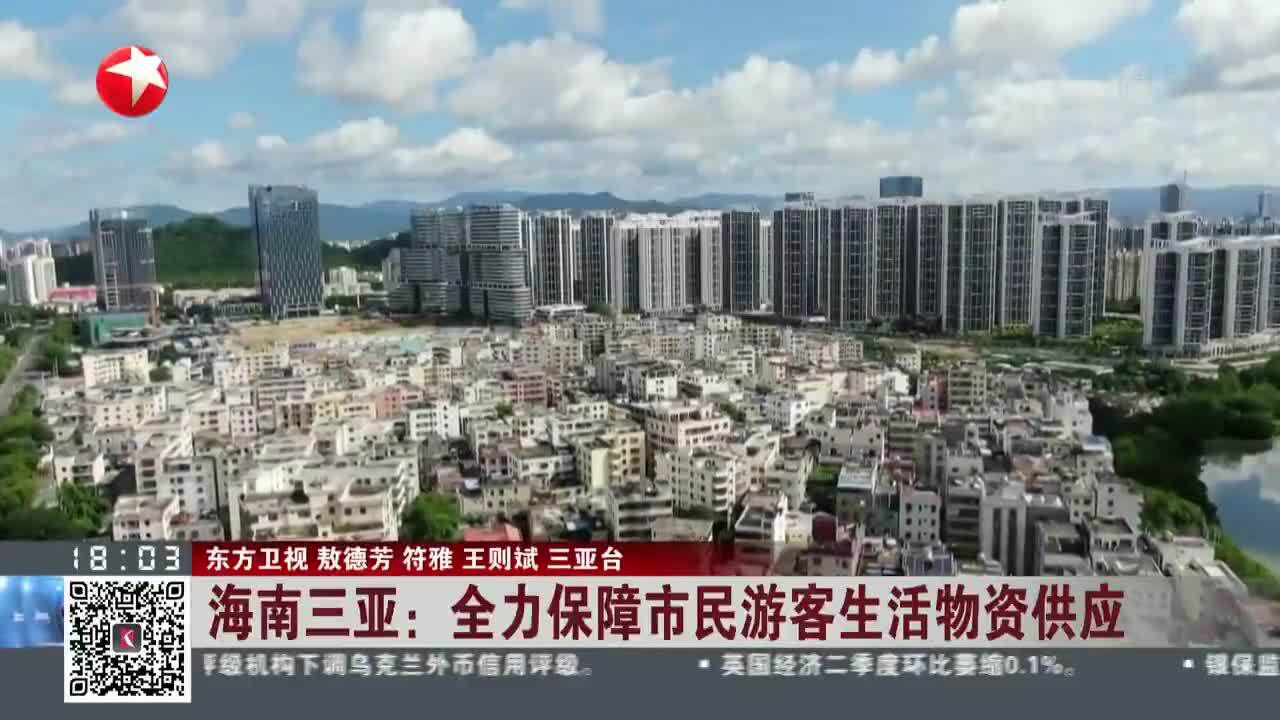 海南三亚:全力保障市民游客生活物资供应