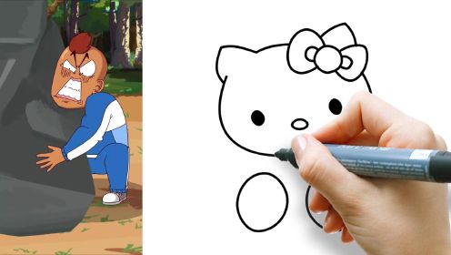 【看漫画学画画】：今天我们一起来学画Hello Kitty！