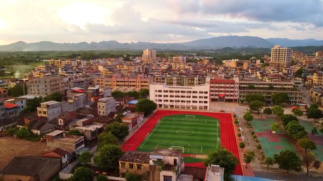 英德市浛洸中心小学航拍校园