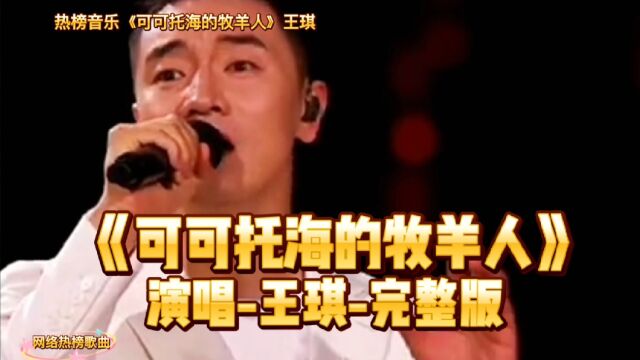 网络热曲《可可托海的牧羊人》演唱王琪完整版.经典推荐,怀旧情歌,激情演绎,视听享受!