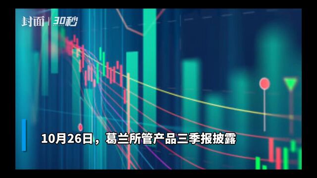 30秒丨葛兰三季度管理规模再度跌破千亿